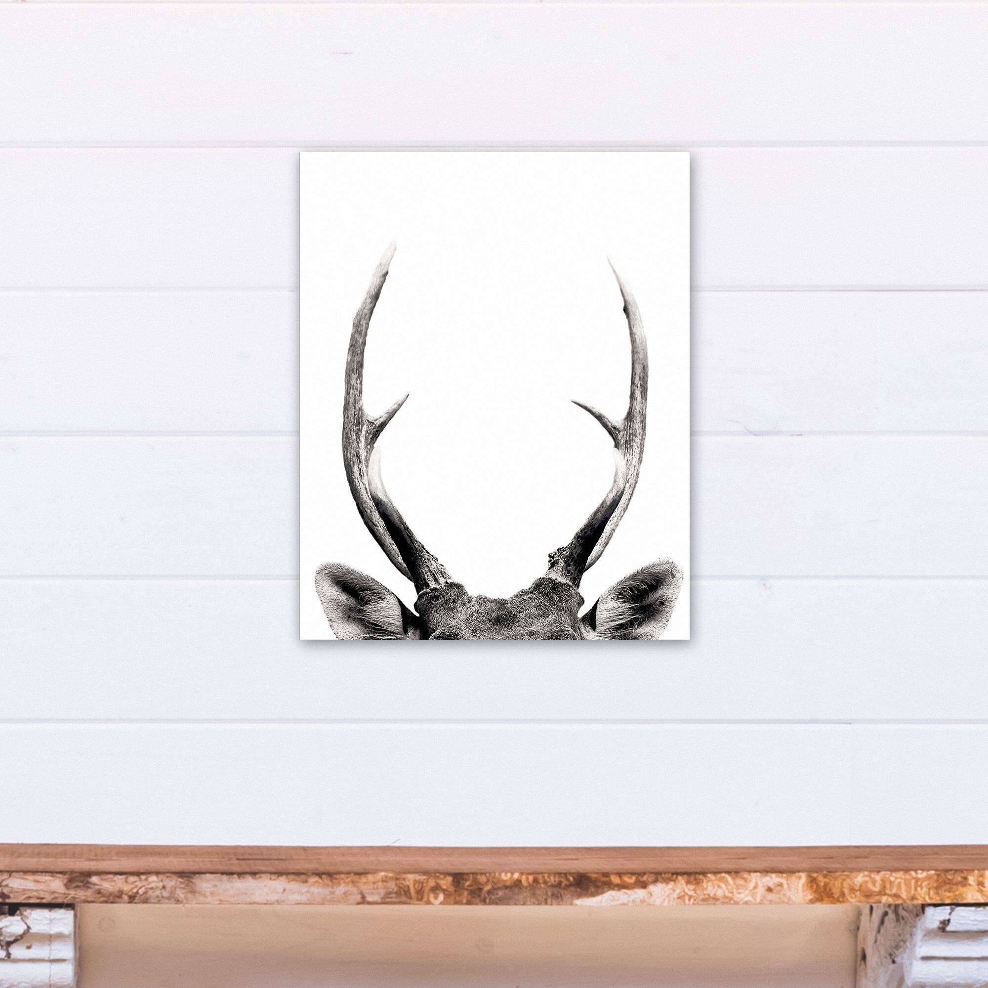 Peeking Deer 16" x 20" Canvas Wall Art